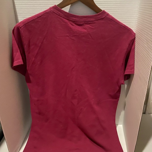 Women’s coffee and wine burgundy T-shirt -small - Picture 4 of 4